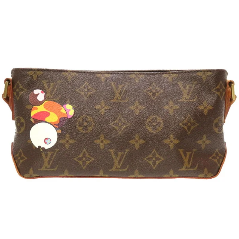 Louis Vuitton crossbody bags with a printed floral pattern for femininityLOUIS VUITTON Monogram Panda Trotter M51241 Takashi Murakami Shoulder Bag