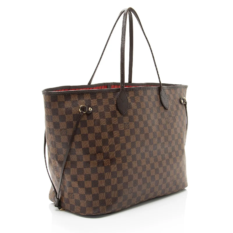 Ladies Louis Vuitton shoulder bags with a single - handle silhouetteLouis Vuitton Damier Ebene Neverfull GM Tote (uKmwoj)