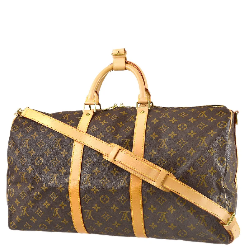 Ladies Louis Vuitton shoulder bags with a wide - width strap for comfortLouis Vuitton 1997 Keepall Bandouliere 50 Monogram M41416