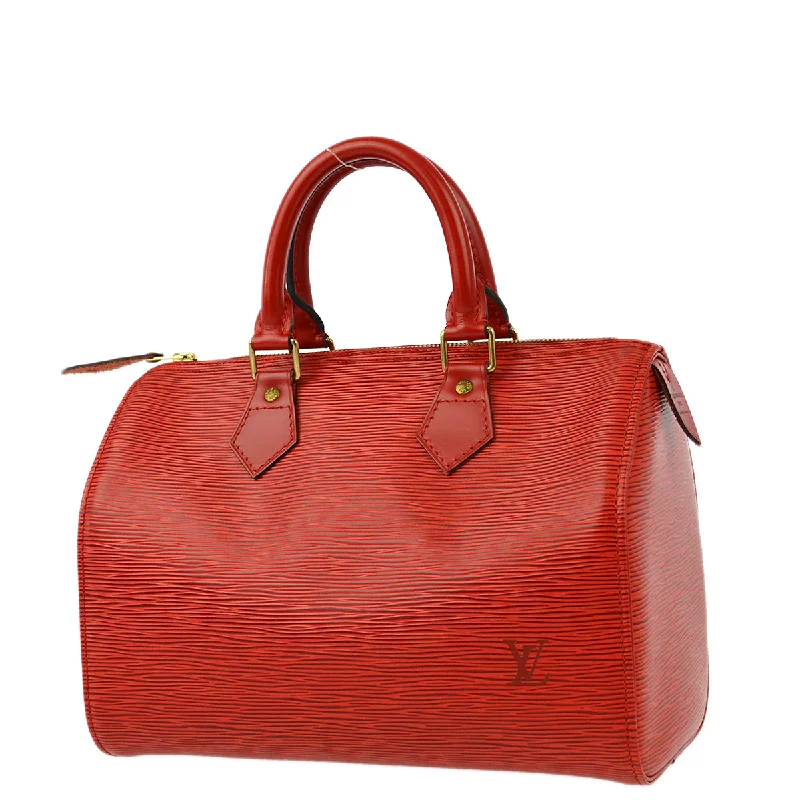 Louis Vuitton Speedy bags in monogram canvas for a classic lookLouis Vuitton 1994 Red Epi Speedy 25 Handbag M43017