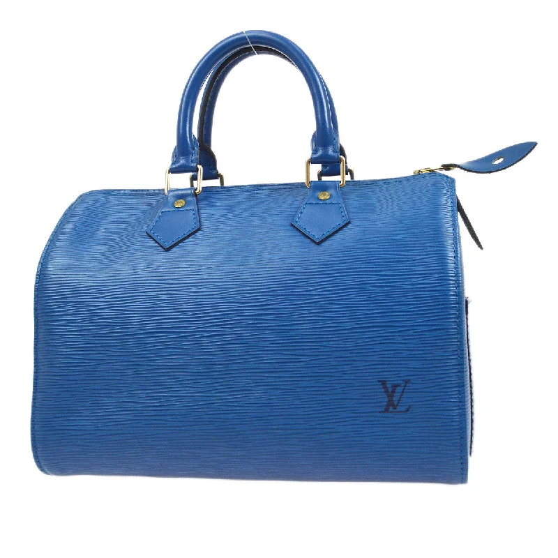 Louis Vuitton Alma bags featuring the signature top - handle designLOUIS VUITTON 1995 SPEEDY 25 TOLEDO BLUE EPI M43015