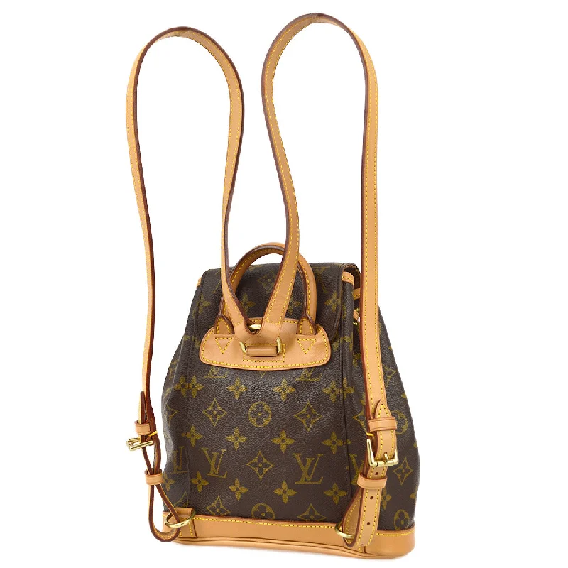 Louis Vuitton bags with a front - zip pocket for small items like keysLouis Vuitton 1997 Monogram Mini Montsouris Backpack Handbag M51137