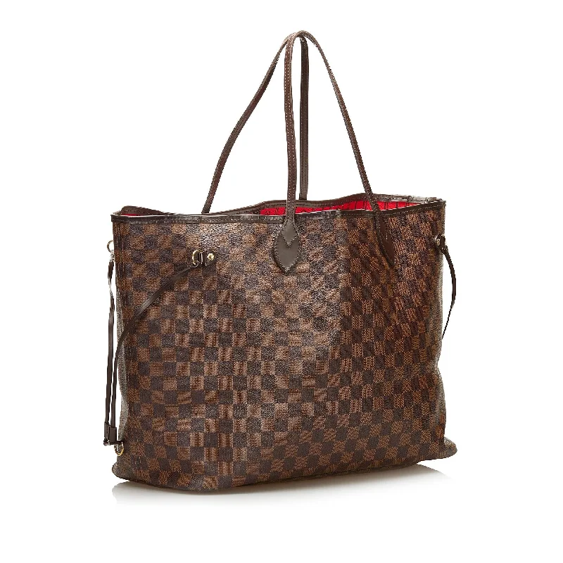 Ladies Louis Vuitton Petite Malle bags with a star - shaped charm for cutenessLouis Vuitton Damier Ebene Neverfull GM (37016)