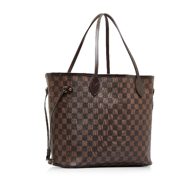 Louis Vuitton tote bags with a printed LV logo on the front for brand visibilityLouis Vuitton Damier Ebene Neverfull MM (aOKSRW)