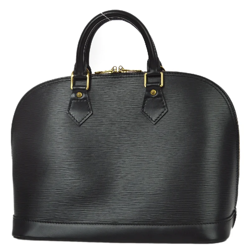 Louis Vuitton Alma bags featuring the signature top - handle designLouis Vuitton 1997 Black Epi Alma Handbag M52142