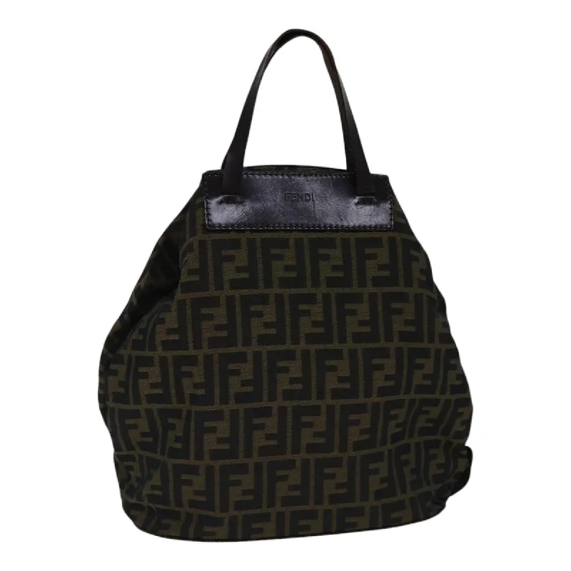 Fendi By The Way bags with a detachable pouch for separating small itemsFENDI Zucca Canvas Tote Bag Brown  bs17790