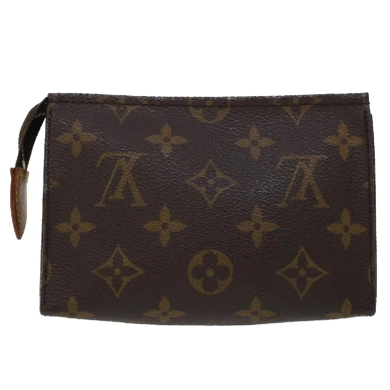 Louis Vuitton crossbody bags in a bold red color for a statementLouis Vuitton Monogram Poche Toilette 15 Pouch M47546 LV Auth 44652