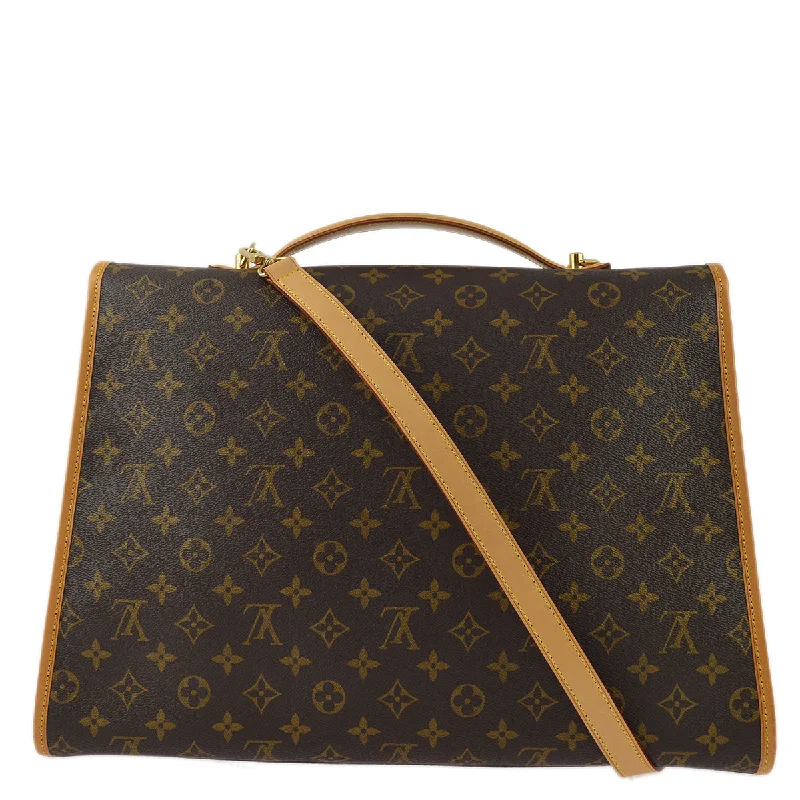 Louis Vuitton crossbody bags with a woven leather strap for textureLouis Vuitton 1995 Monogram Beverly M51120