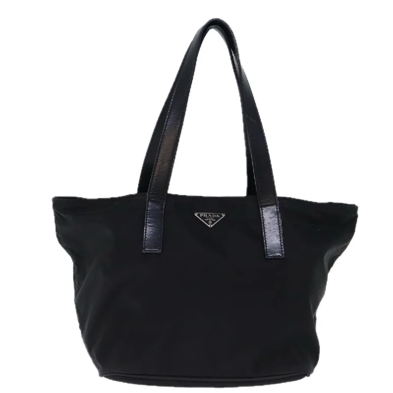 Ladies Prada shoulder bags with a magnetic - closure flap for easy opening and closingPRADA Tessuto Handbag