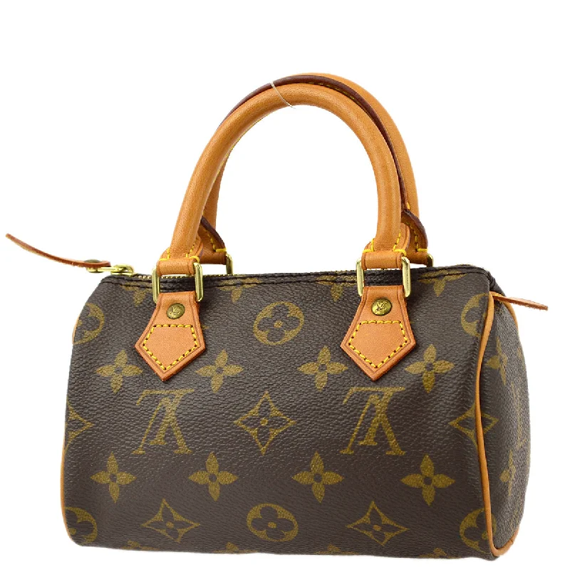 Louis Vuitton crossbody bags with a woven leather strap for textureLouis Vuitton 1997 Monogram Mini Speedy Handbag M41534