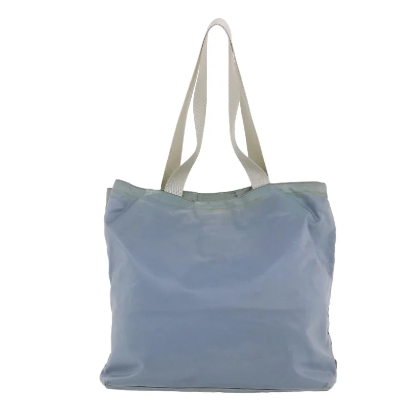 Prada handbags with a metal - framed clasp for durability and stylePrada Tote Bag Nylon Light Blue  49298