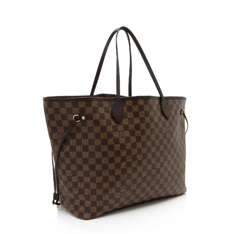 Louis Vuitton bags with a zippered interior pocket for better organizationLouis Vuitton Damier Ebene Neverfull GM Tote (nEmioB)