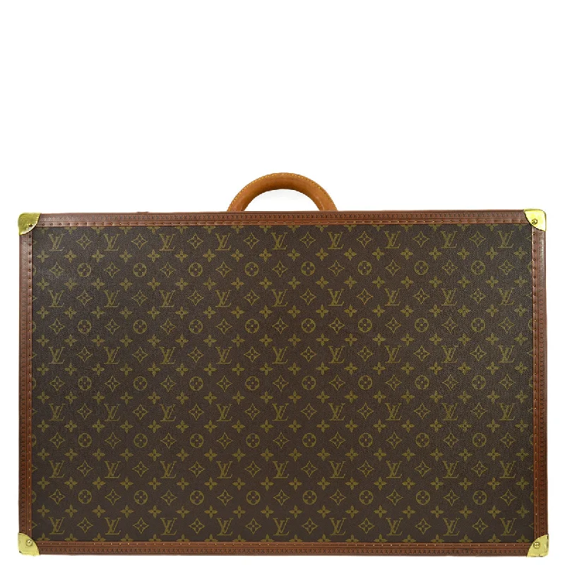 Ladies Louis Vuitton shoulder bags with a magnetic - closure flap for easeLouis Vuitton 1975 Monogram Alzer 75 Suitcase Luggage