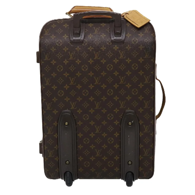 Louis Vuitton backpacks with a hidden back pocket for securityLOUIS VUITTON Monogram Pegas 55 Suitcase M23297 LV Auth 45689