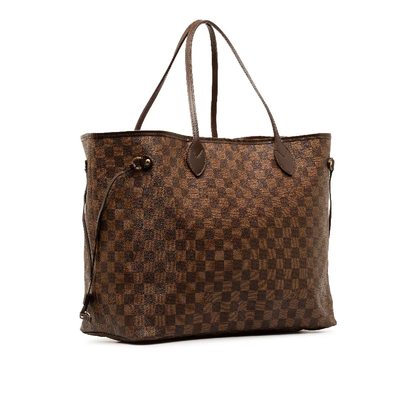 Louis Vuitton bags with a front - zip pocket for small items like keysLouis Vuitton Damier Ebene Neverfull GM (2rW4yk)