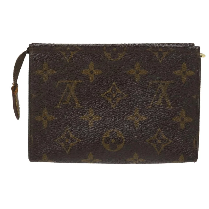 Louis Vuitton tote bags with a double - handle and shoulder - strap optionLOUIS VUITTON Monogram Poche Toilette 15 Pouch M47546 LV Auth 29831