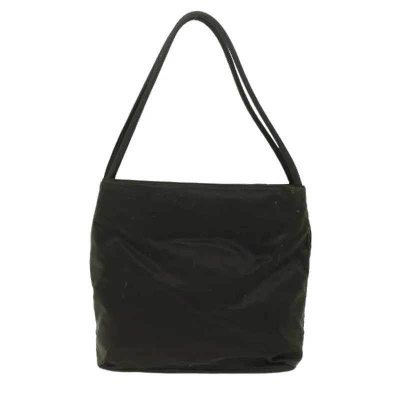 Prada bags with a detachable mirror inside for quick touch - upsPrada Tote Bag Nylon Green  49024