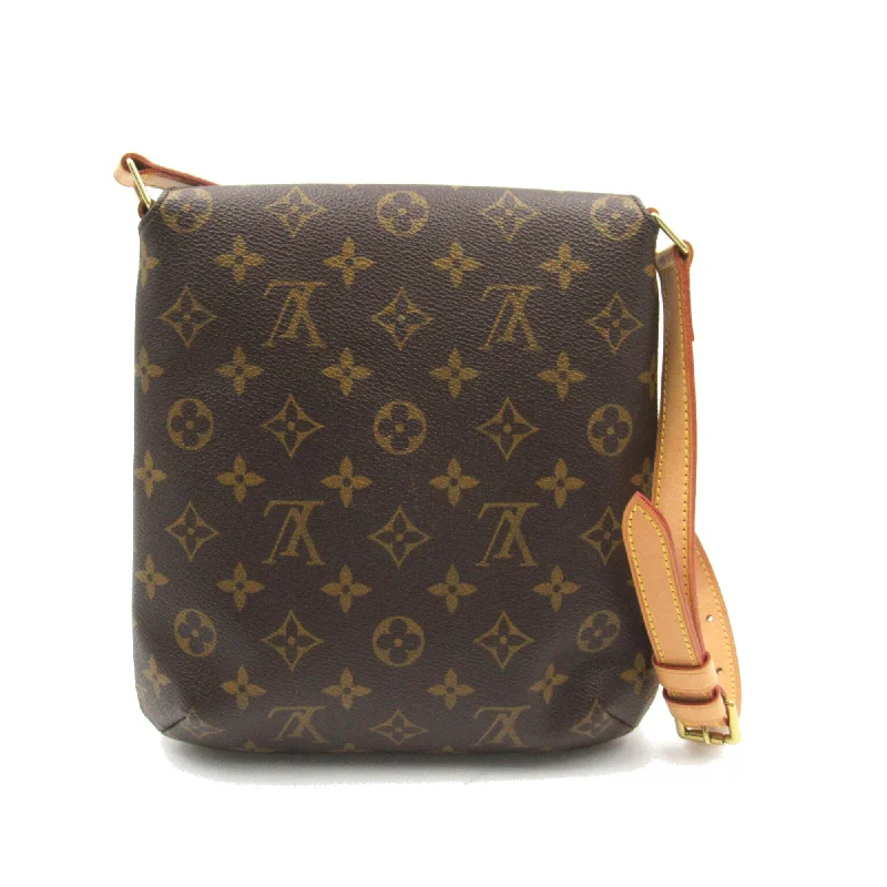 Louis Vuitton backpacks with a hidden back pocket for securityLouis Vuitton Musette Salsa Short Brown Monogram PVC coated canvas M51258