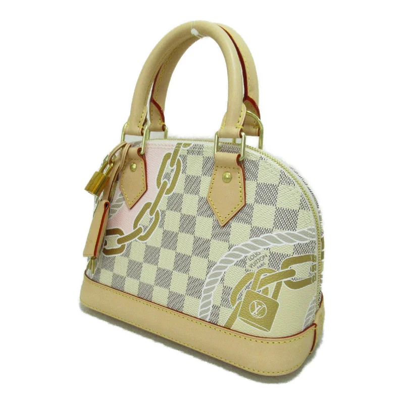 Louis Vuitton crossbody bags with a printed floral pattern for femininityLouis Vuitton Nautical Alma BB Shoulder Bag Beige Damier Azur PVC coated canvas N40472