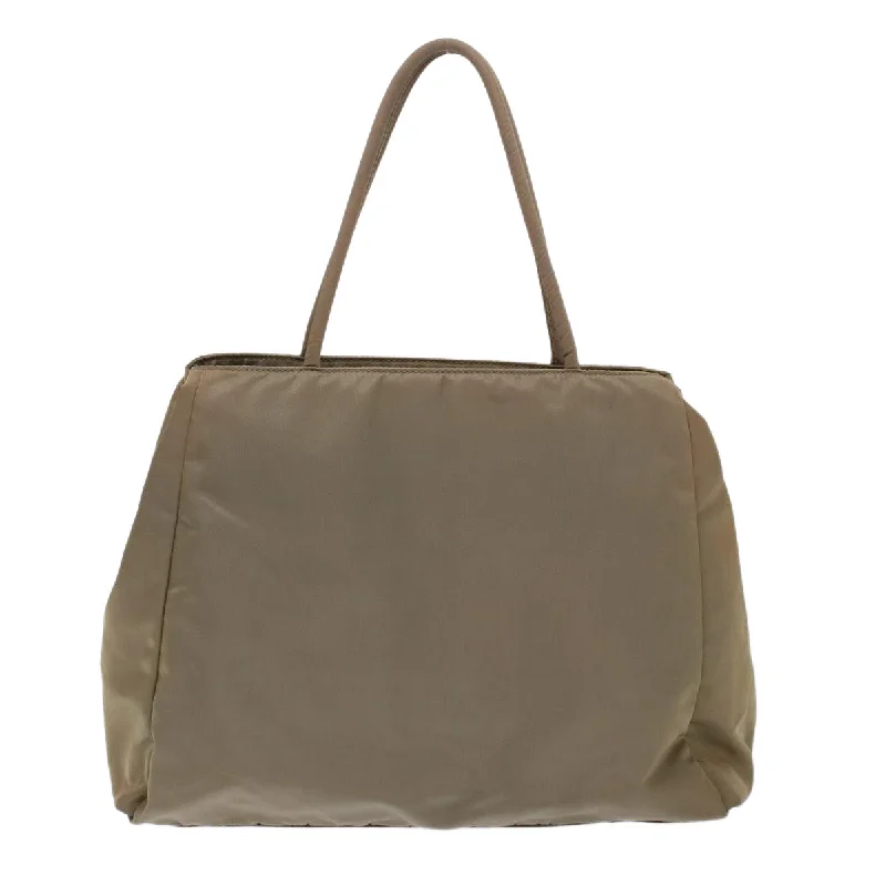 Ladies Prada Galleria bags with gold - toned hardware for a luxurious touchPrada Tote Bag Nylon Khaki  49025