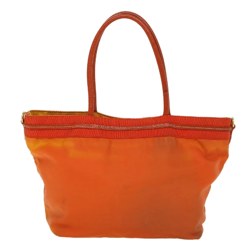 Prada crossbody bags with a keychain holder for practicalityPrada Tote Bag Nylon Orange  yb156