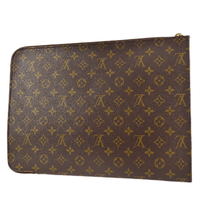 Louis Vuitton Alma bags with a leather - wrapped handle for a luxurious feelLouis Vuitton 1997 Poche Documents 38 Monogram M53456