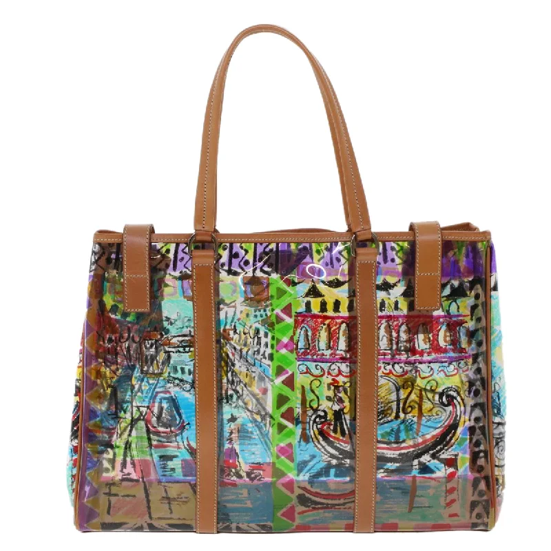 Ladies Prada Galleria bags with a textured leather surface for a more tactile lookPrada Venice Pattern Tote Bag Vinyl Leather Multicolor BR2515  yk7665B