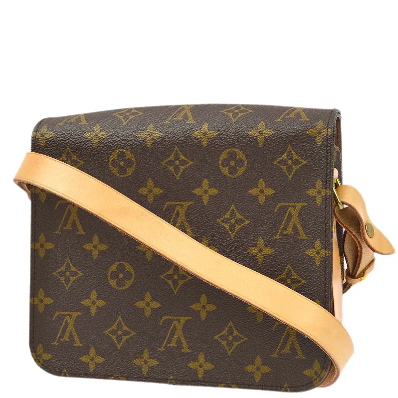 Louis Vuitton handbags with a back - zip pocket for storing valuablesLouis Vuitton 1991 Monogram Cartouchiere MM Shoulder Bag M51253