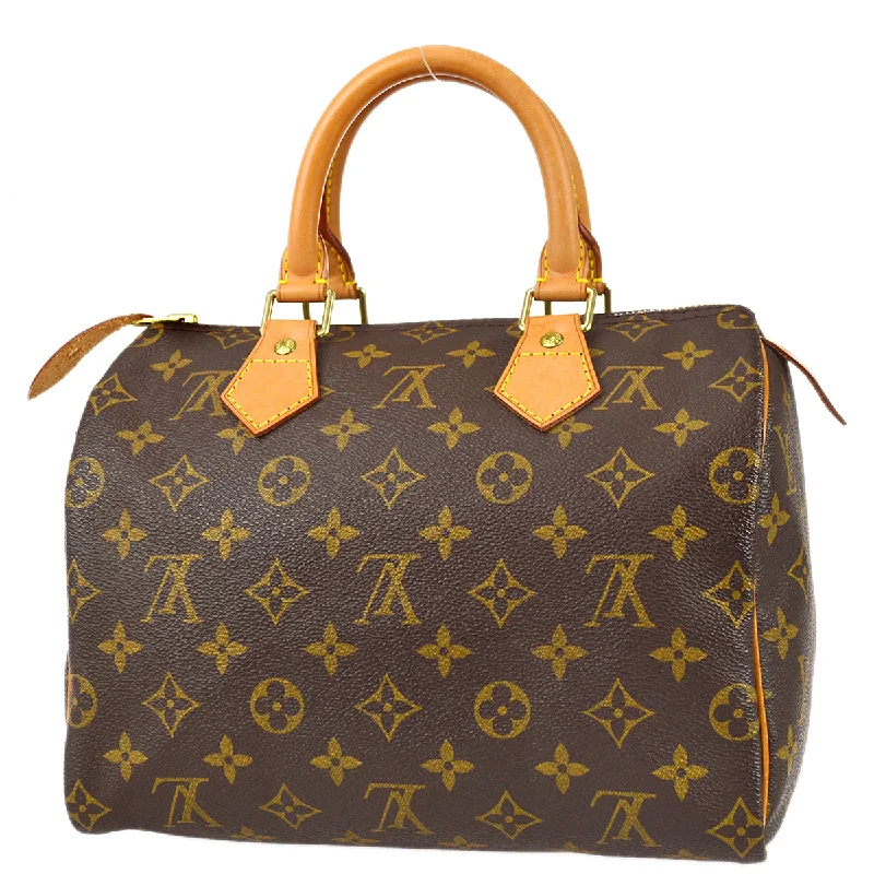 Louis Vuitton tote bags with a double - handle and shoulder - strap optionLouis Vuitton 1999 Monogram Speedy 25 M41528