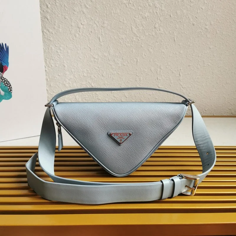 Prada Cahier bags featuring the signature triangular logo plaqueWhimsy Finds - Prada Bags - 602