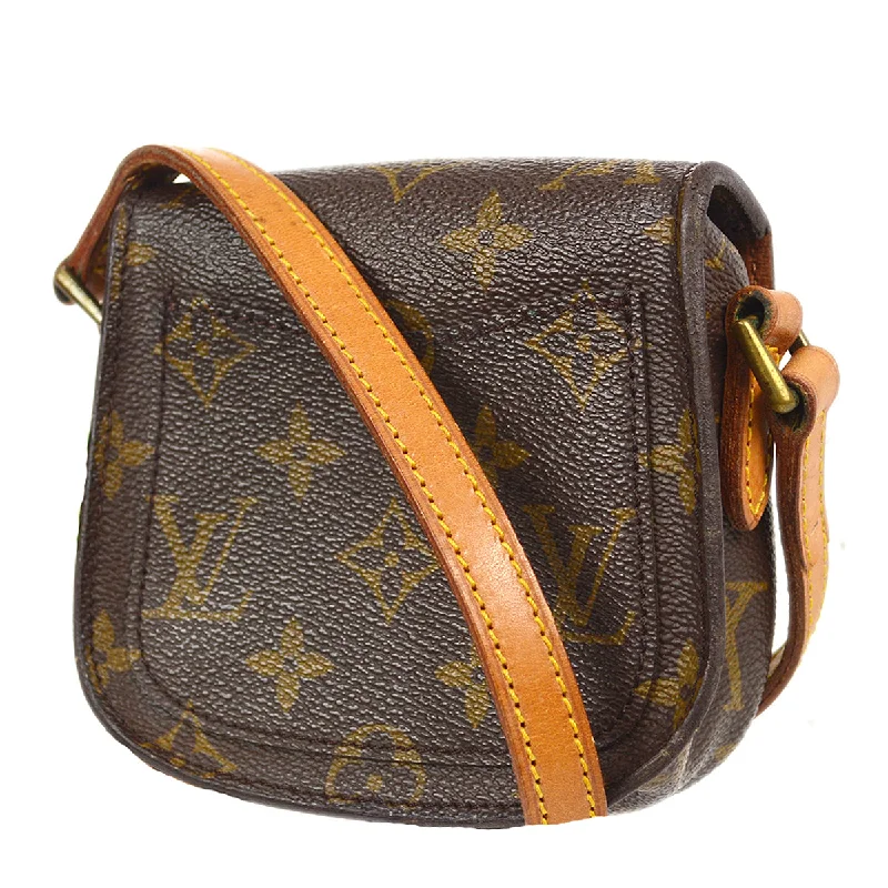 Louis Vuitton handbags with a patent - leather finish for a shiny lookLouis Vuitton 1984 Bebe Saint Cloud Shoulder Bag Monogram M51245