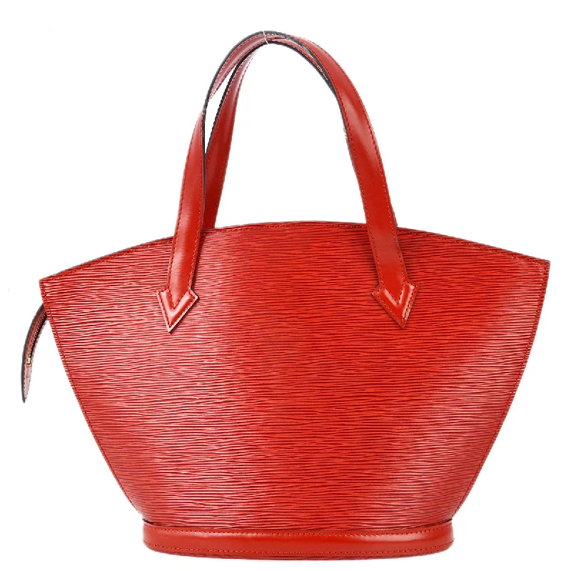 Louis Vuitton Speedy bags in monogram canvas for a classic lookLouis Vuitton 1995 Red Epi Saint Jacques Tote Handbag M52277