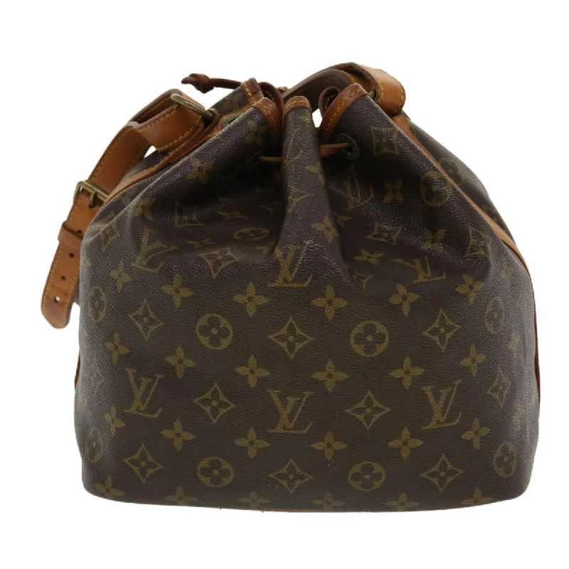 Louis Vuitton crossbody bags with adjustable shoulder straps for comfortLouis Vuitton Monogram Petit Noe Shoulder Bag M42226 LV Auth 44445