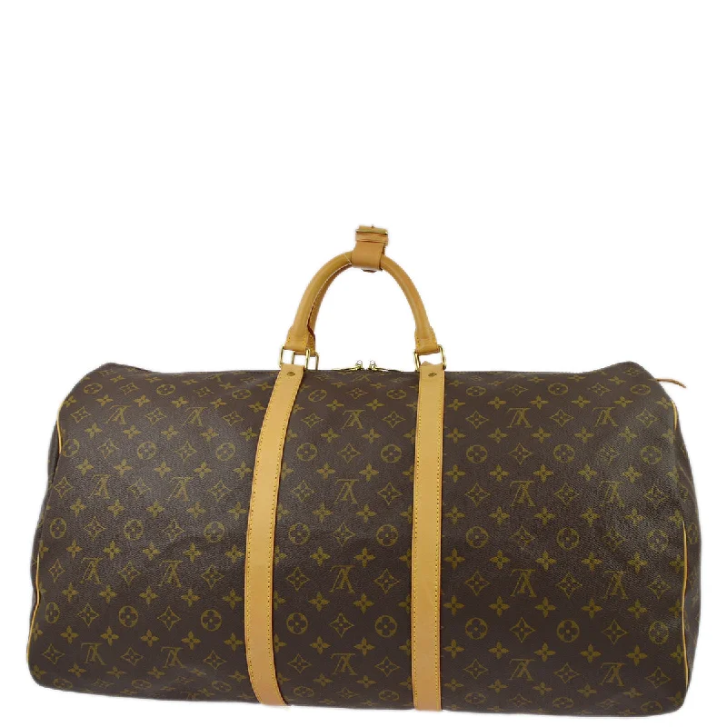 Louis Vuitton handbags with a beaded trim for a touch of glamourLouis Vuitton 1996 Monogram Keepall 60 Duffle Handbag M41422