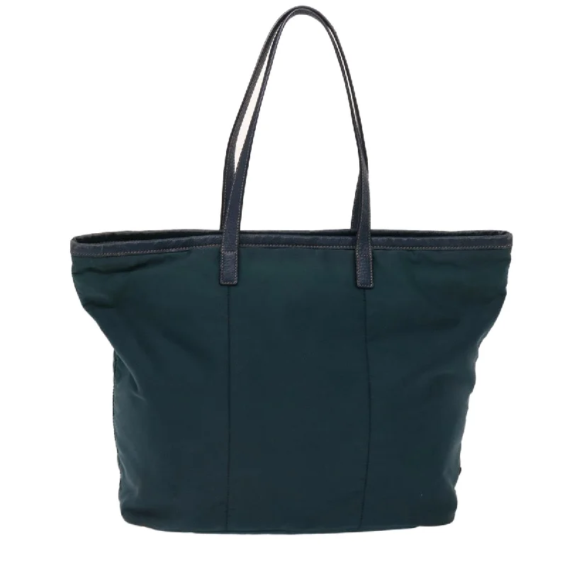 Prada Cleo bags with a detachable coin purse for added functionalityPrada Tote Bag Nylon Leather Green  49305