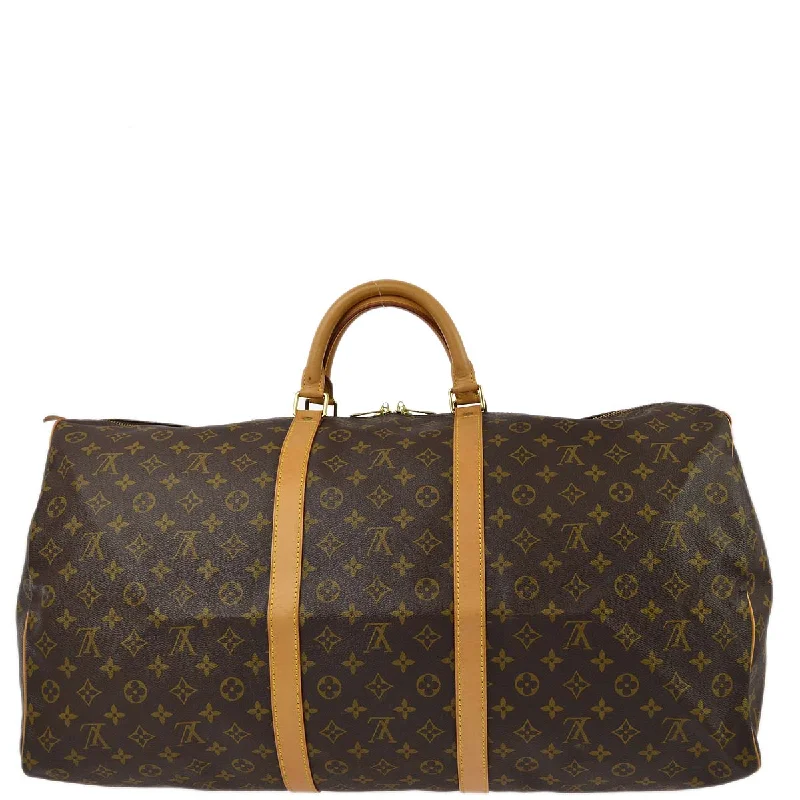 Louis Vuitton Alma bags with a monogram - embossed leather surfaceLouis Vuitton 1996 Monogram Keepall 60 Duffle Handbag M41422