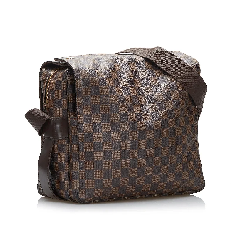 Ladies Louis Vuitton shoulder bags with a single - handle silhouetteLouis Vuitton Damier Ebene Naviglio (DKAK2W)