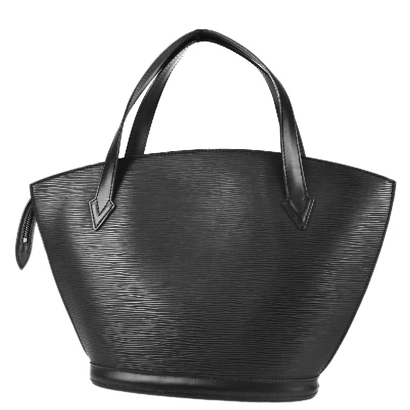 Louis Vuitton handbags with a patent - leather finish for a shiny lookLouis Vuitton 2000 Black Epi Saint Jacques M52272