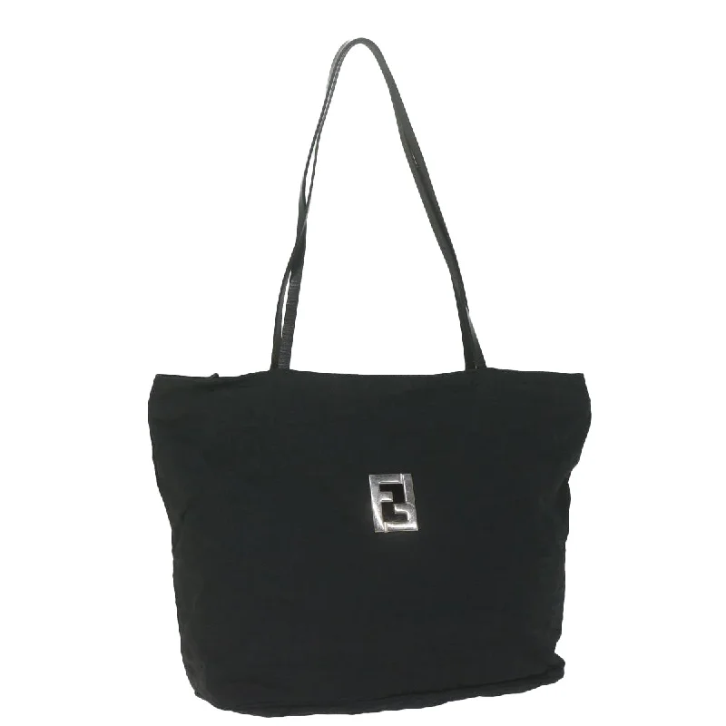 Fendi handbags with a biodegradable leather alternative for an eco - conscious choiceFENDI Zucca Canvas Tote Bag Black  ar11225