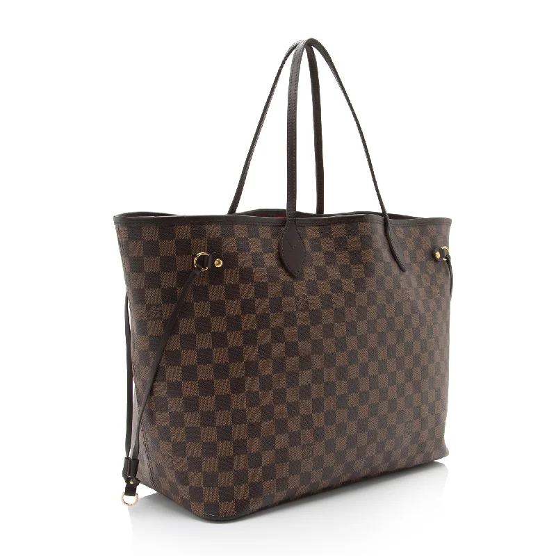 Ladies Louis Vuitton handbags with a detachable coin purse insideLouis Vuitton Damier Ebene Neverfull GM Tote (6HcWL8)