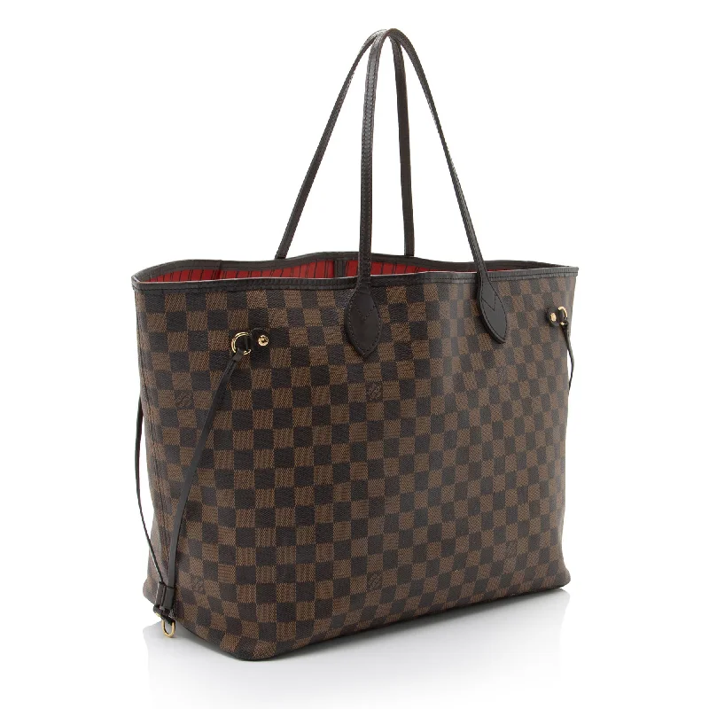 Louis Vuitton tote bags with a printed LV logo on the front for brand visibilityLouis Vuitton Damier Ebene Neverfull GM Tote (R1eZqm)