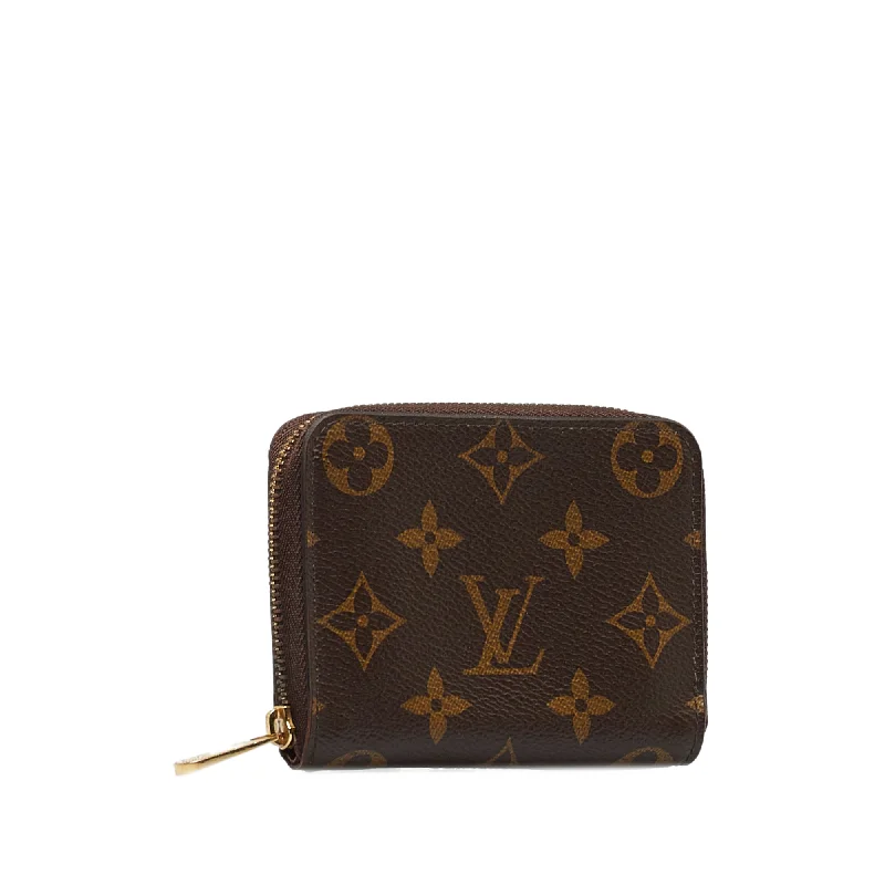 Ladies Louis Vuitton shoulder bags with a single - handle silhouetteLOUIS VUITTON Monogram Zippy Coin Pouch