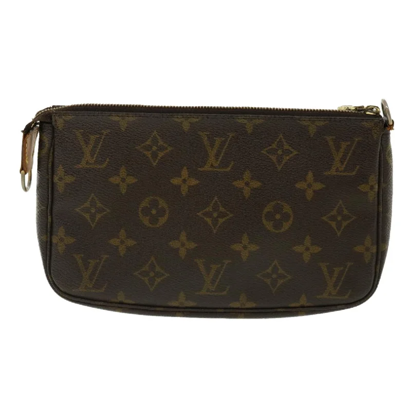 Louis Vuitton bags with a zippered interior pocket for better organizationLOUIS VUITTON Monogram Pochette Accessoires Pouch M51980 LV Auth 31836