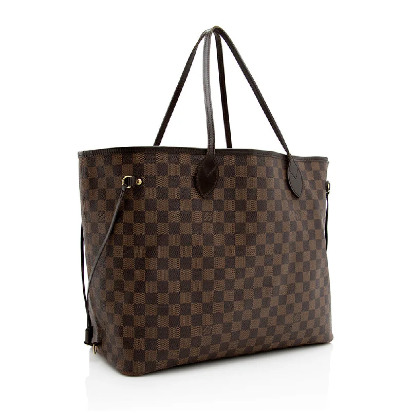 Louis Vuitton tote bags with a spacious interior and multiple pocketsLouis Vuitton Damier Ebene Neverfull GM Tote (21139)