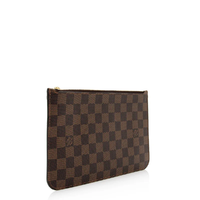 Louis Vuitton bags with a front - zip pocket for small items like keysLouis Vuitton Damier Ebene Neverfull GM Pochette (cB2Gkw)