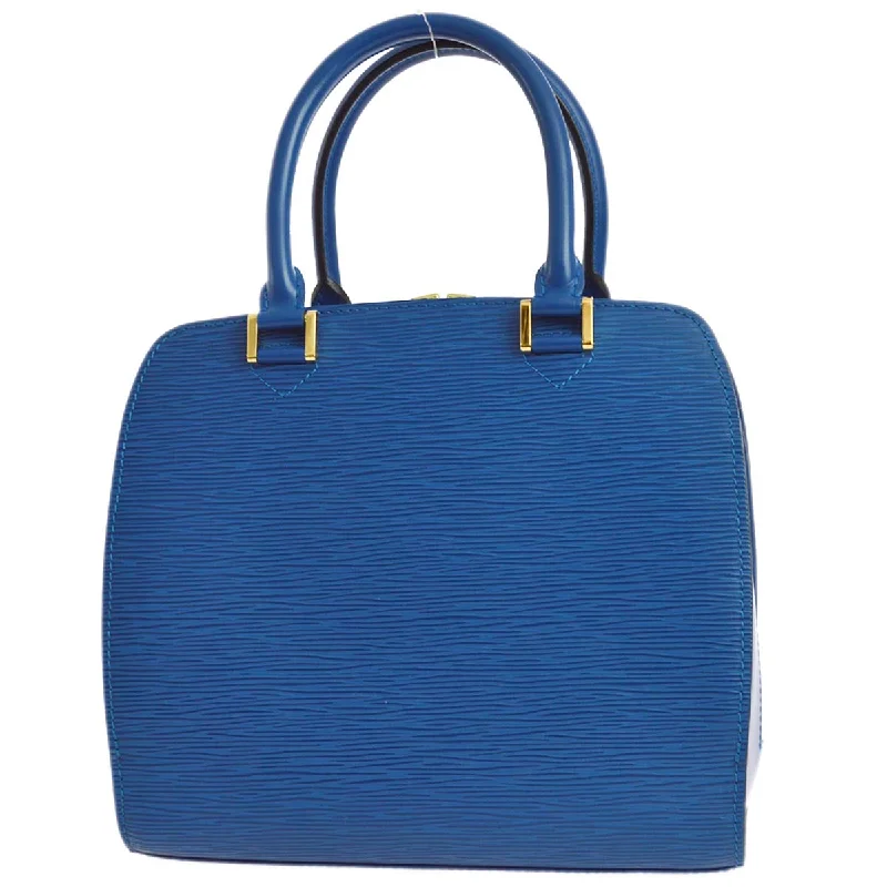 Louis Vuitton tote bags with a spacious interior and multiple pocketsLouis Vuitton 1998 Blue Epi Pont Neuf M52055