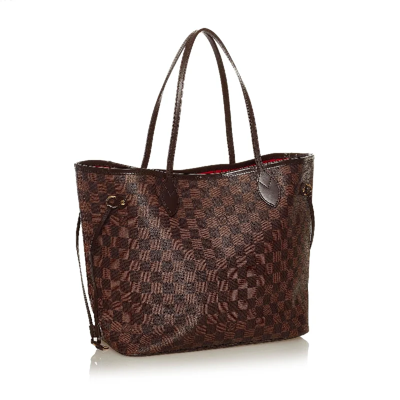 Ladies Louis Vuitton shoulder bags with a magnetic - closure flap for easeLouis Vuitton Damier Ebene Neverfull MM (34508)