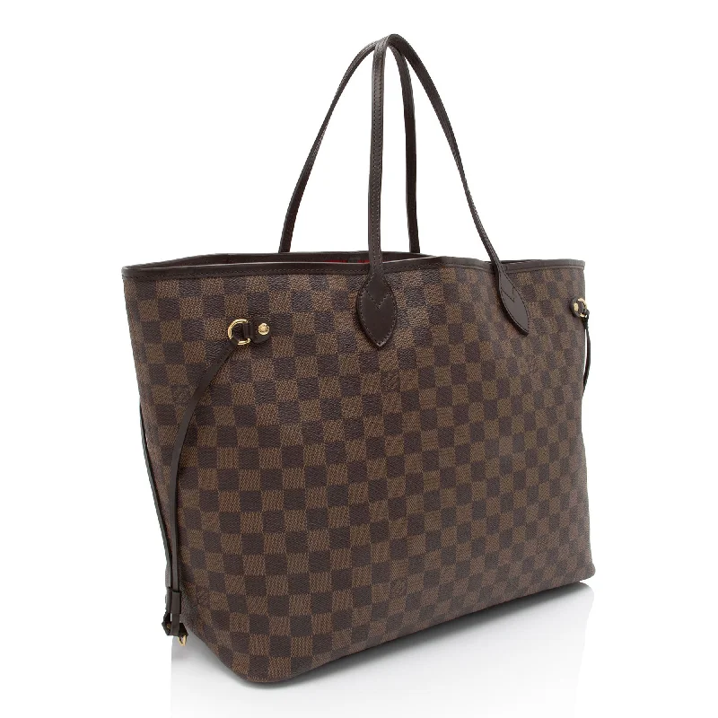 Louis Vuitton Twist bags with a crystal - embellished LV - turnlockLouis Vuitton Damier Ebene Neverfull GM Tote (W1lxLu)