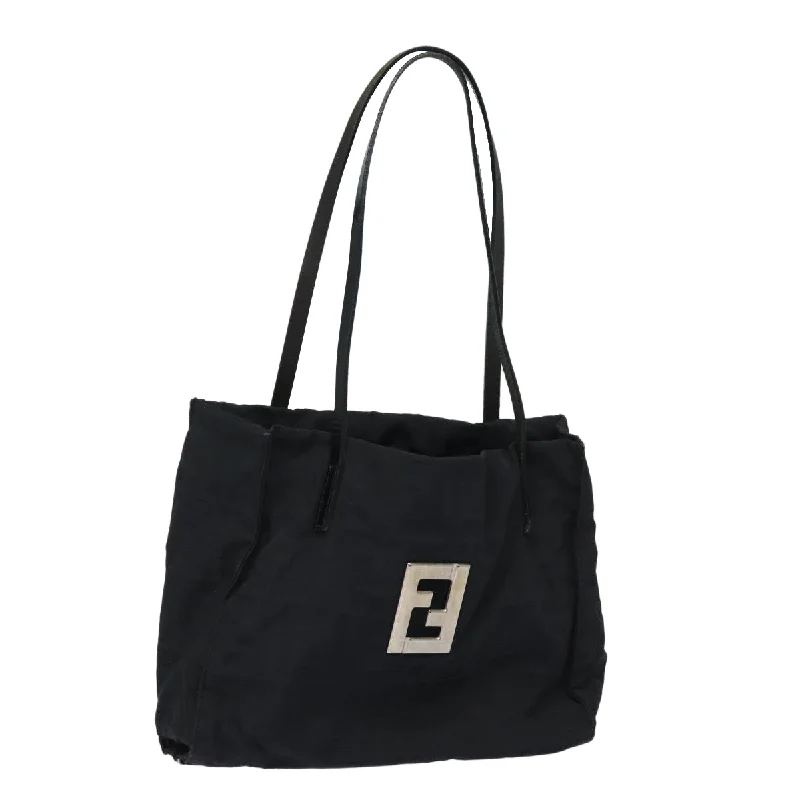 Fendi bags with a detachable sunglass holder for easy access to eyewearFENDI Zucca Canvas Tote Bag Black  79458