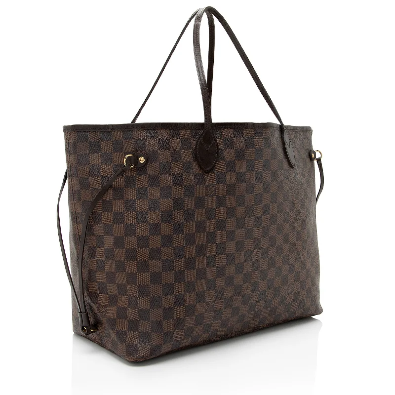 Louis Vuitton bags with a detachable mobile phone holder for convenienceLouis Vuitton Damier Ebene Neverfull GM Tote (VMNNXD)